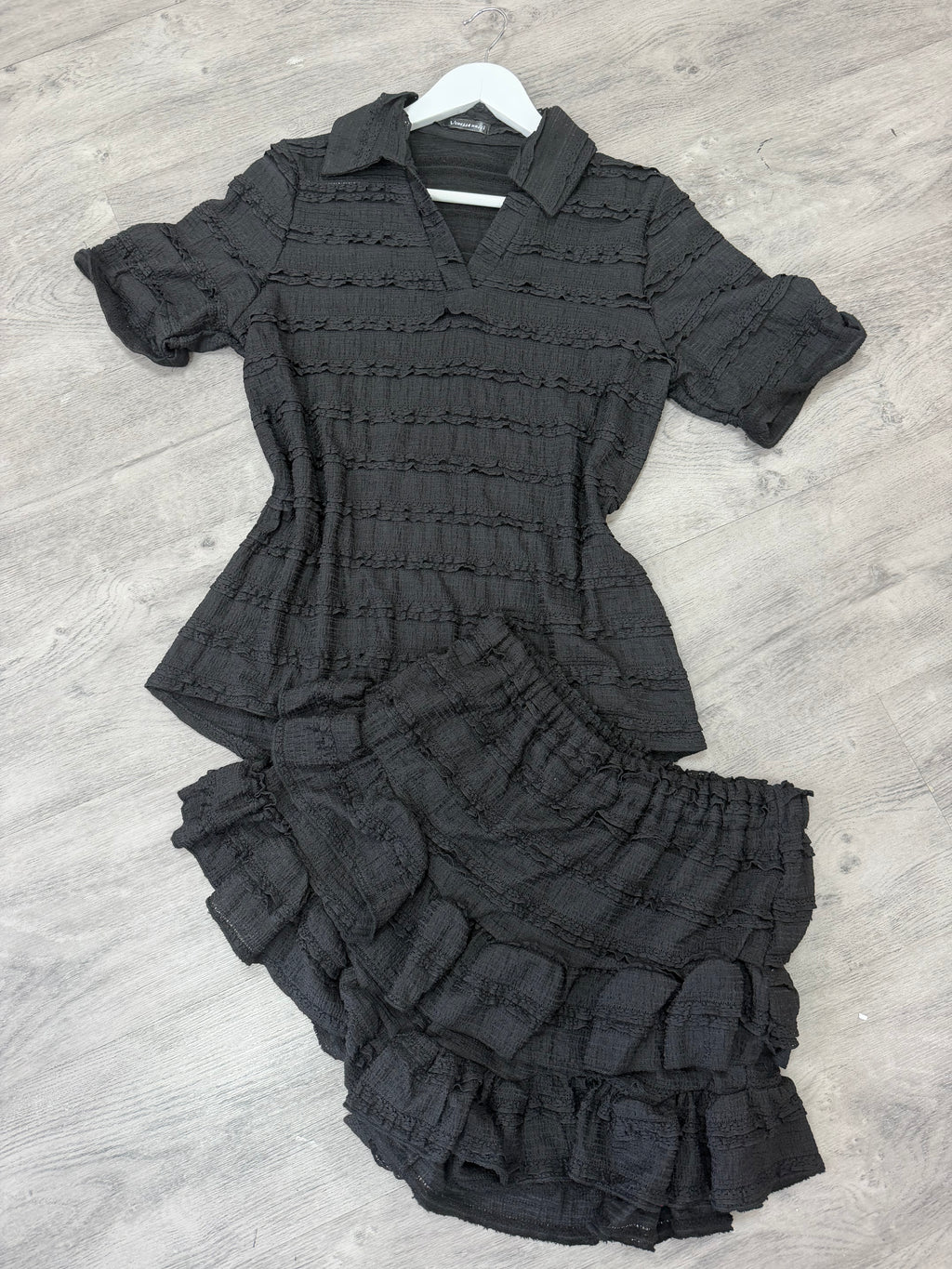 Textured Two-Piece Short Set