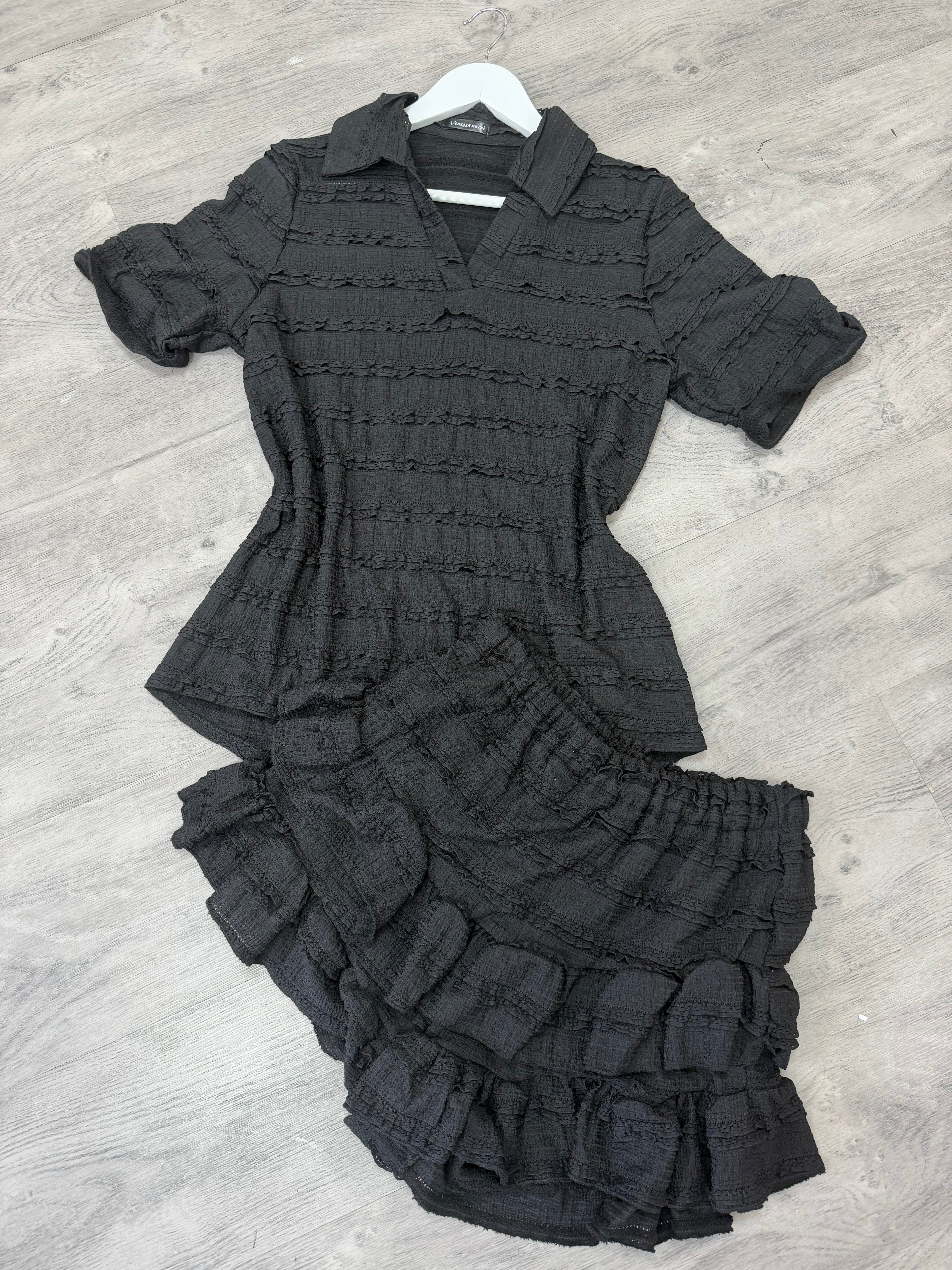 Textured Two-Piece Short Set