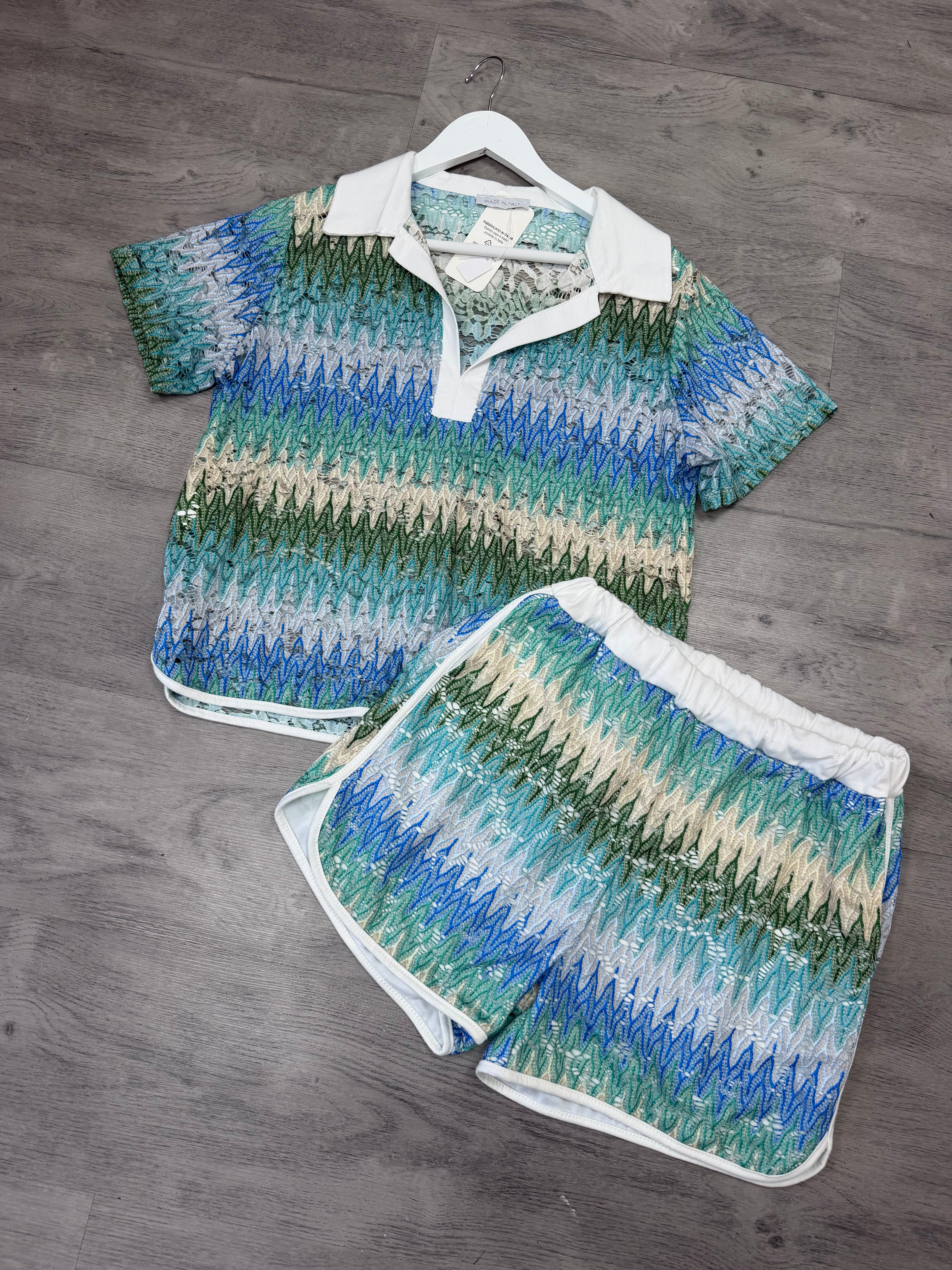 Sunset Textured Two-Piece Set