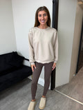 Embellished Shoulder Sweatshirt