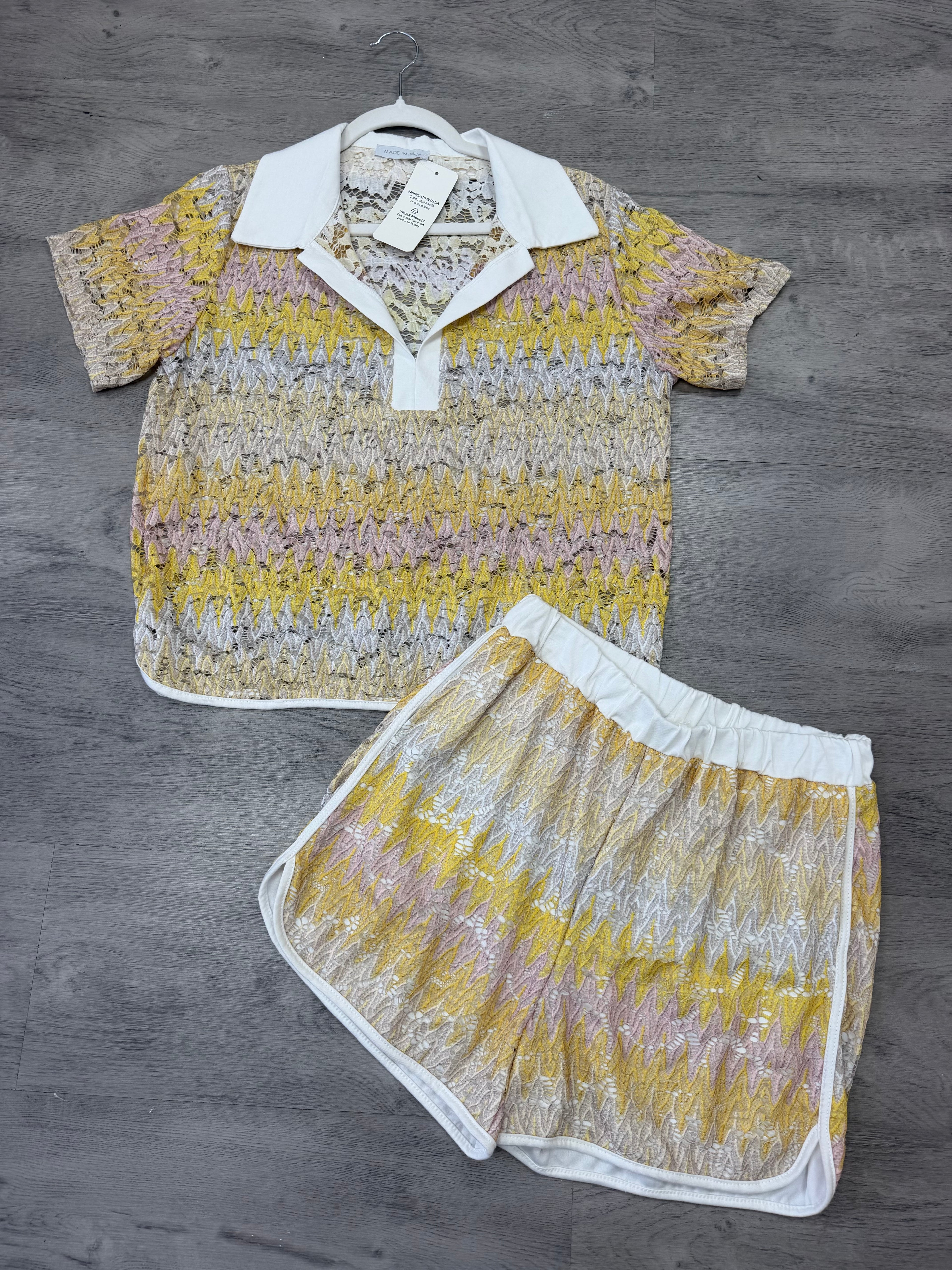 Sunset Textured Two-Piece Set