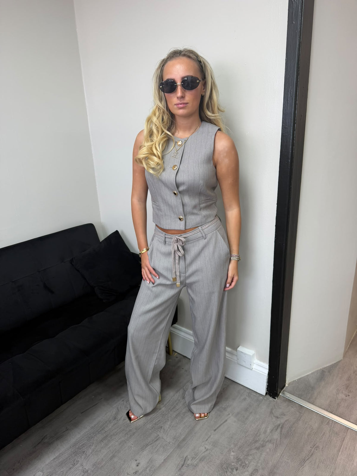The Grey Pinstripe